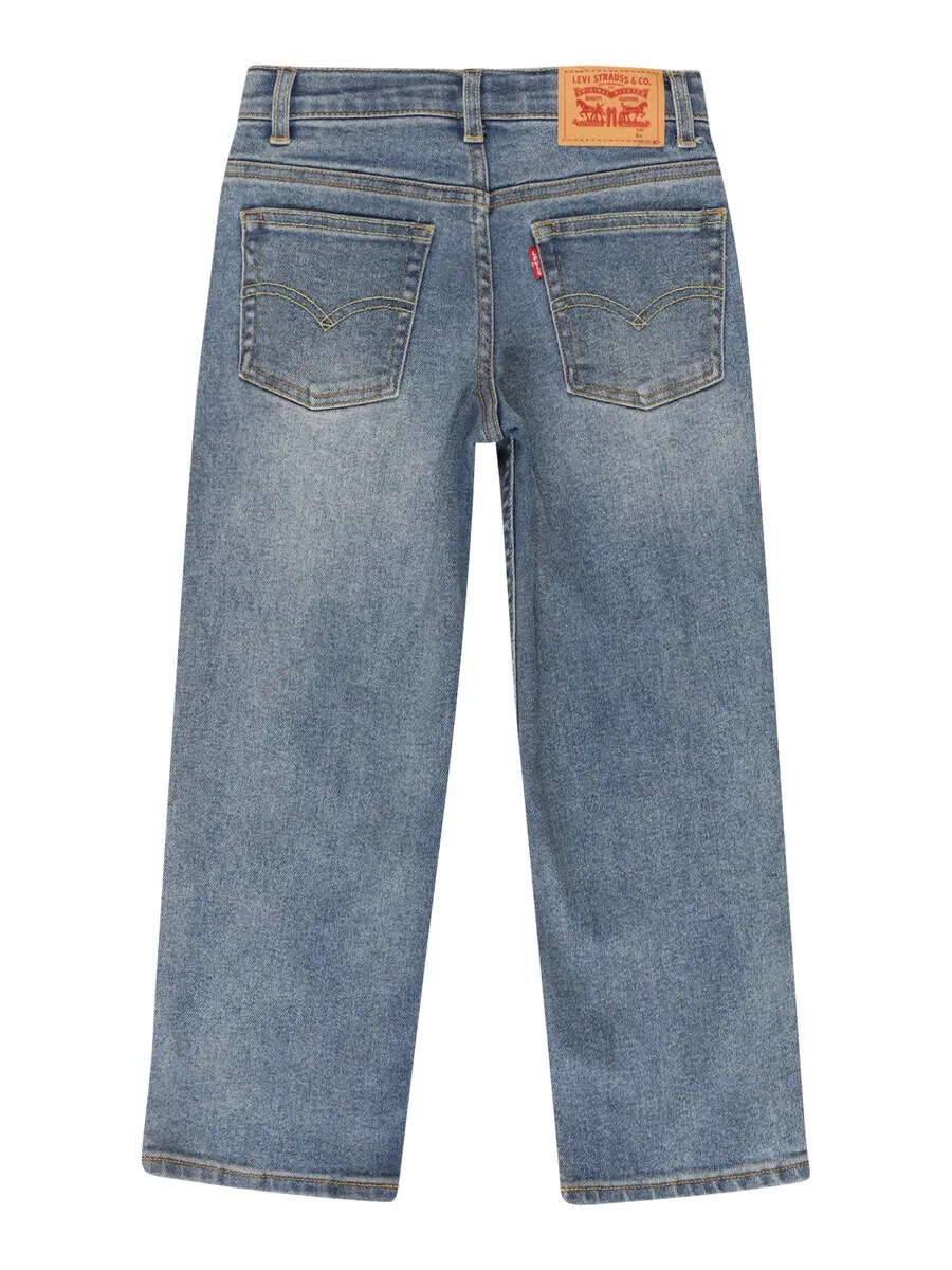 Детские джинсы свободного кроя 'LVB-STAY LOOSE TAPER FIT JEANS' синего цвета Levi'S Kids — фото 2