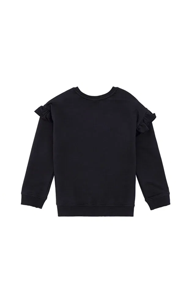 Детские свитшот для девочек с длинным рукавом U.S. Polo Assn., Black — фото 4