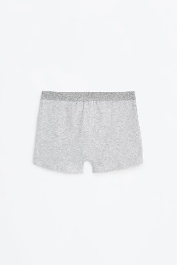 Детский комплект боксеров для мальчиков Pack of 5 basic boxers Lefties, White/Grey — фото 3