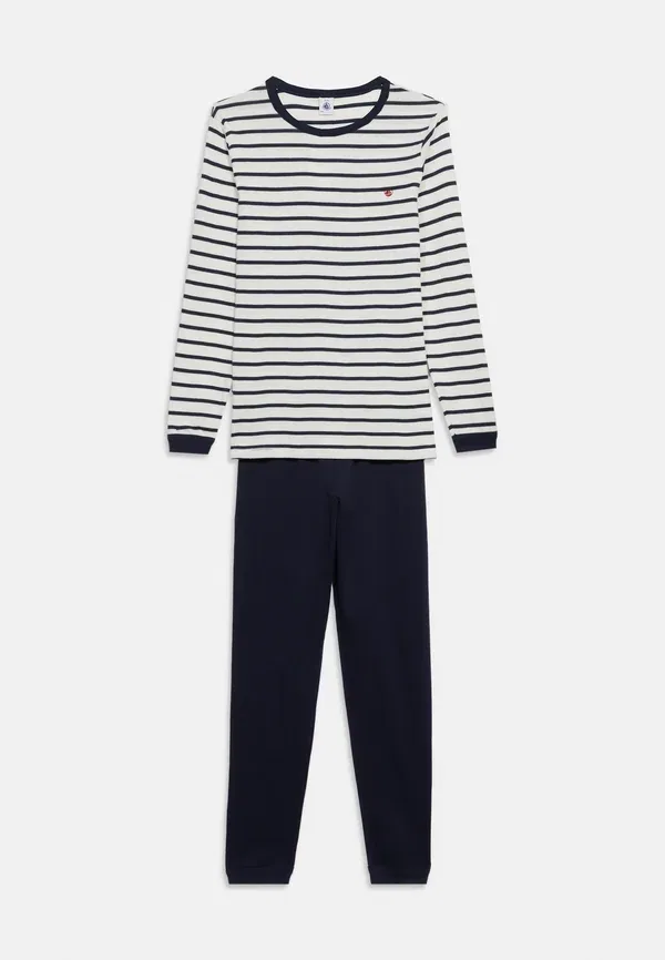 Детская пижама хлопковая Unisex set Petit Bateau marshmallow, smoking — фото 3