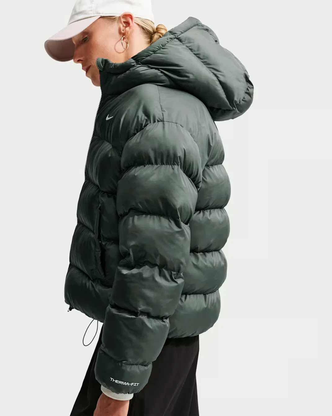 Женская куртка Therma-FIT Nike Sportswear, Camo Green/Sail — фото 3