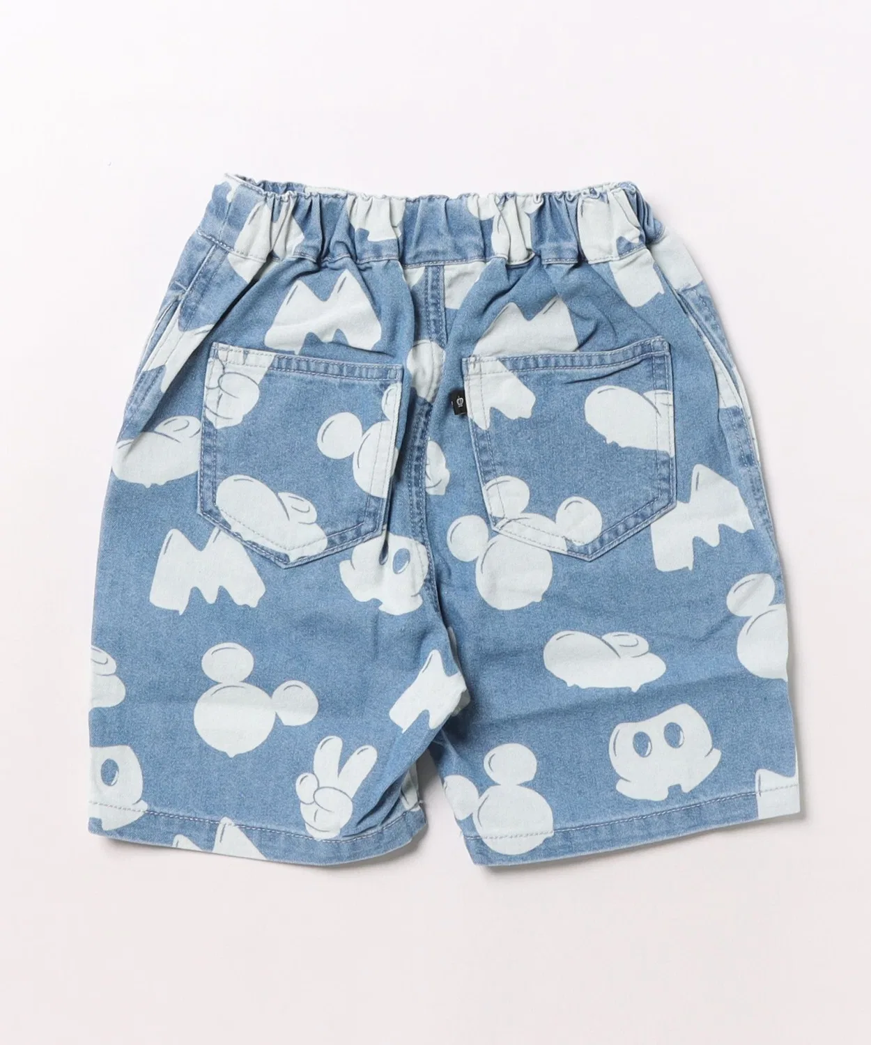 Детские джинсовые шорты с принтом Disney BabyDoll, Черный/Красный — фото 3