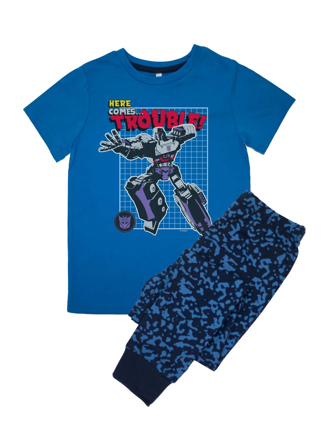 Пижама Transformers Rags & Rascals, синяя — фото 2