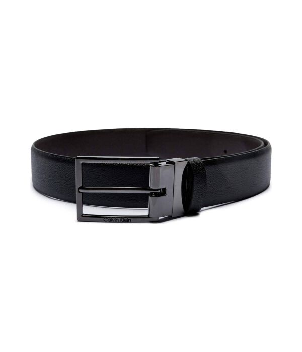 

Ремень мужской Calvin Klein двусторонний кожаный, черный