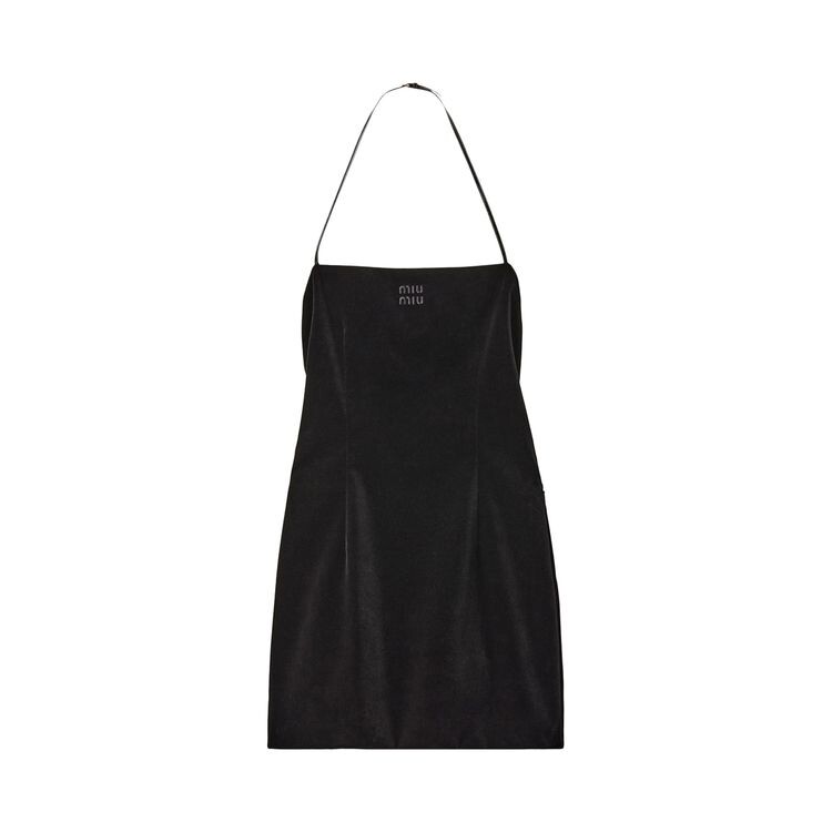 

Платье Miu Miu Stretch Velvet Mini Dress Black, черный