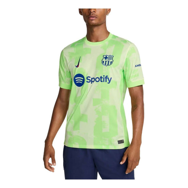 

Спортивная футболка dri-fit fc barcelona 2024/25 stadium third football jersey 'barely volt' Nike, мультиколор