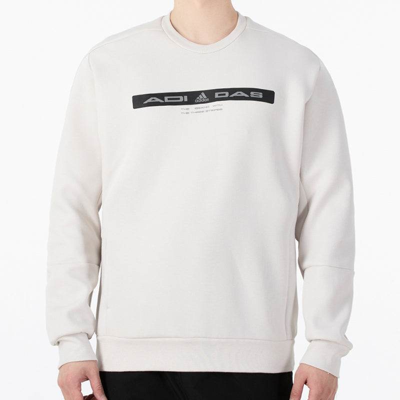 Худи Men's adidas Th Ref Swt Casual Sports Round Neck Long Sleeves Bauxite Brown HE9906 — фото 3