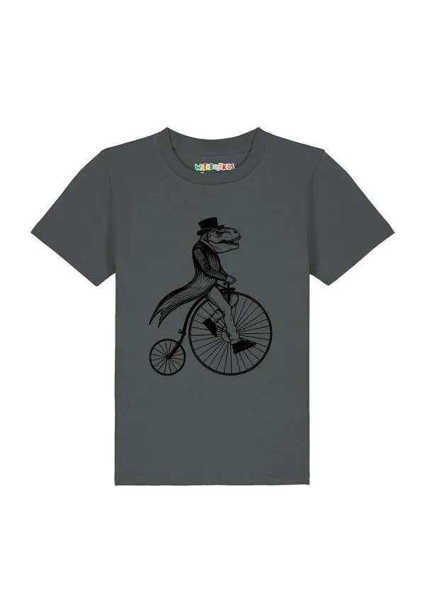 Футболка с принтом rex auf fahrrad Watapparel, Anthracite — фото 2