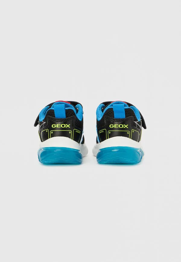 Светящиеся кроссовки marvel spiderman ciberdron boy Geox, Black/Lime — фото 3
