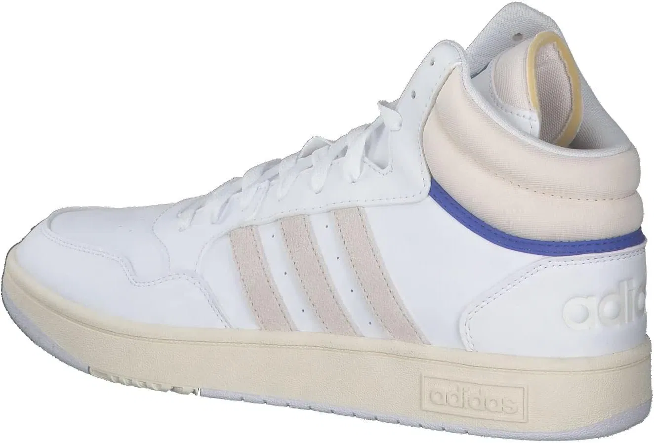 Кроссовки Adidas Herren Hoops 3.0 Mid Lifestyle Basketball Classic Vintage Schuhe, Cloud White Chalk White Core Black — фото 3