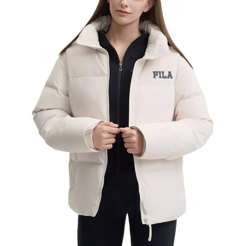 

Пуховик унисекс паровой белый Fila
