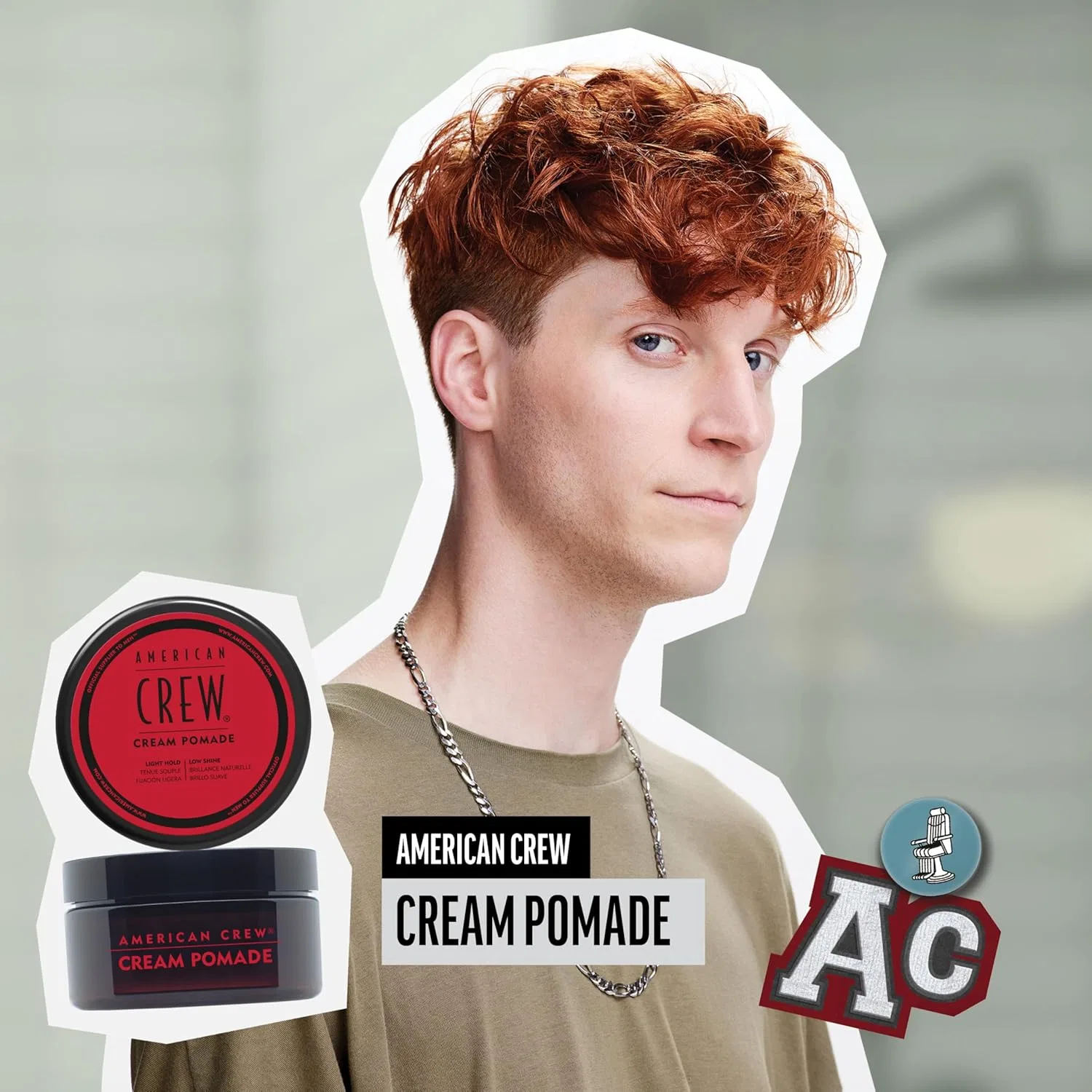 Мужская кремовая помада для волос «Cream Pomade» от AMERICAN CREW American Crew — фото 2