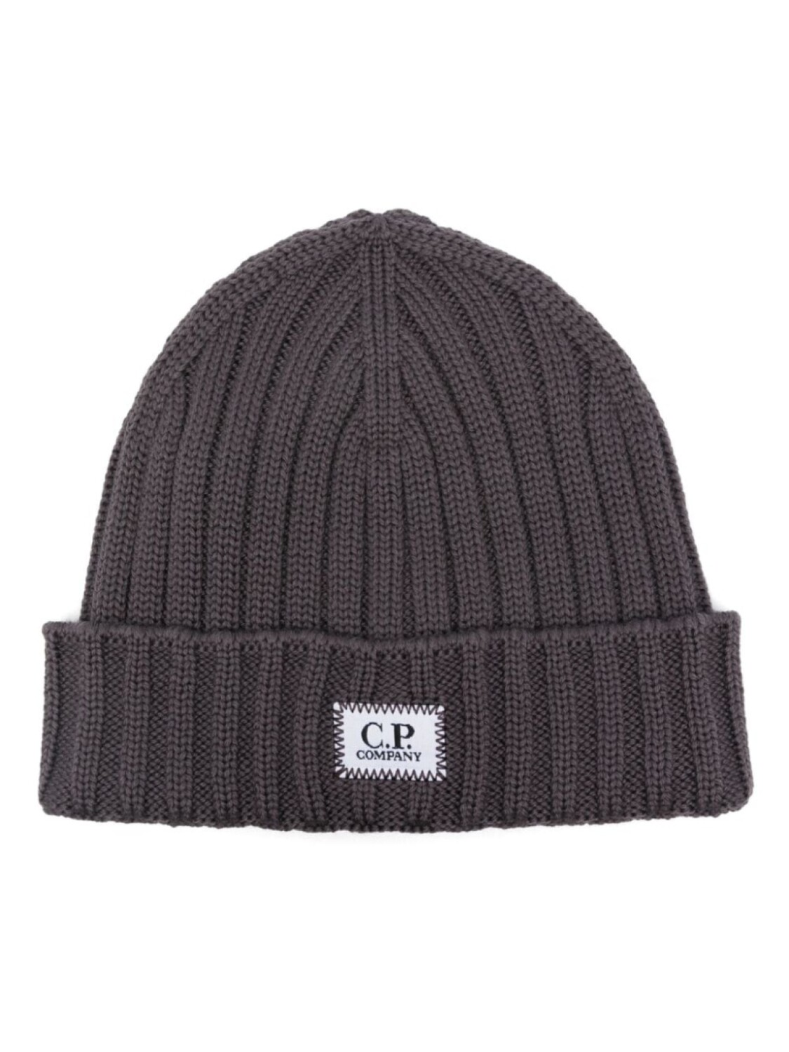 

C.P. Company шапка бини с нашивкой-логотипом, фиолетовый