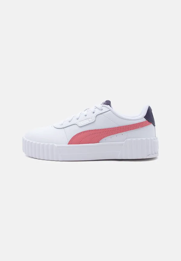 Детские туфли унисекс carina 3.0 jr Puma, White/Wild Pink