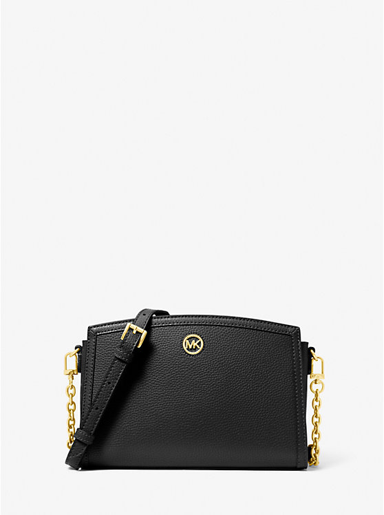 

Большая сумка через плечо Chantal из шагреневой кожи Michael Kors, черный