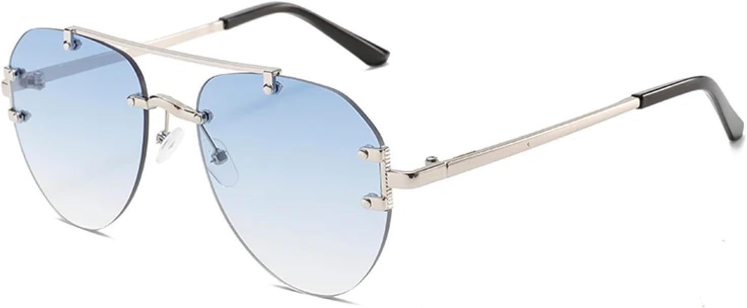 

Солнцезащитные очки с защитой от УФ-излучения UV400 | Женские овальные очки с металлической оправой | Линзы конфетных цветов для занятий спортом на открытом воздухе и вождения DSVIGF, S-gradient Blue