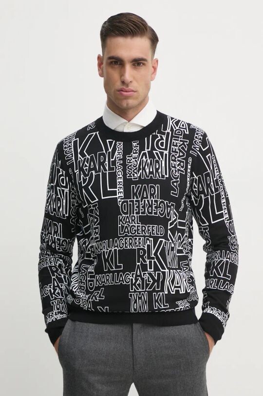 

Хлопковый свитер Karl Lagerfeld, черный