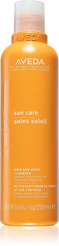 

Солнцезащитный шампунь и гель для душа для волос и тела «два в одном» для волос, поврежденных хлором, солнцем и солью Aveda, 250 мл