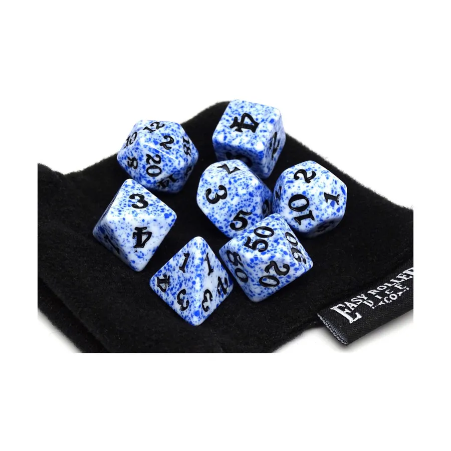 

Спрей синего цвета с черным (7), Dice - 7 and 11 Piece Poly Sets - Color Spray