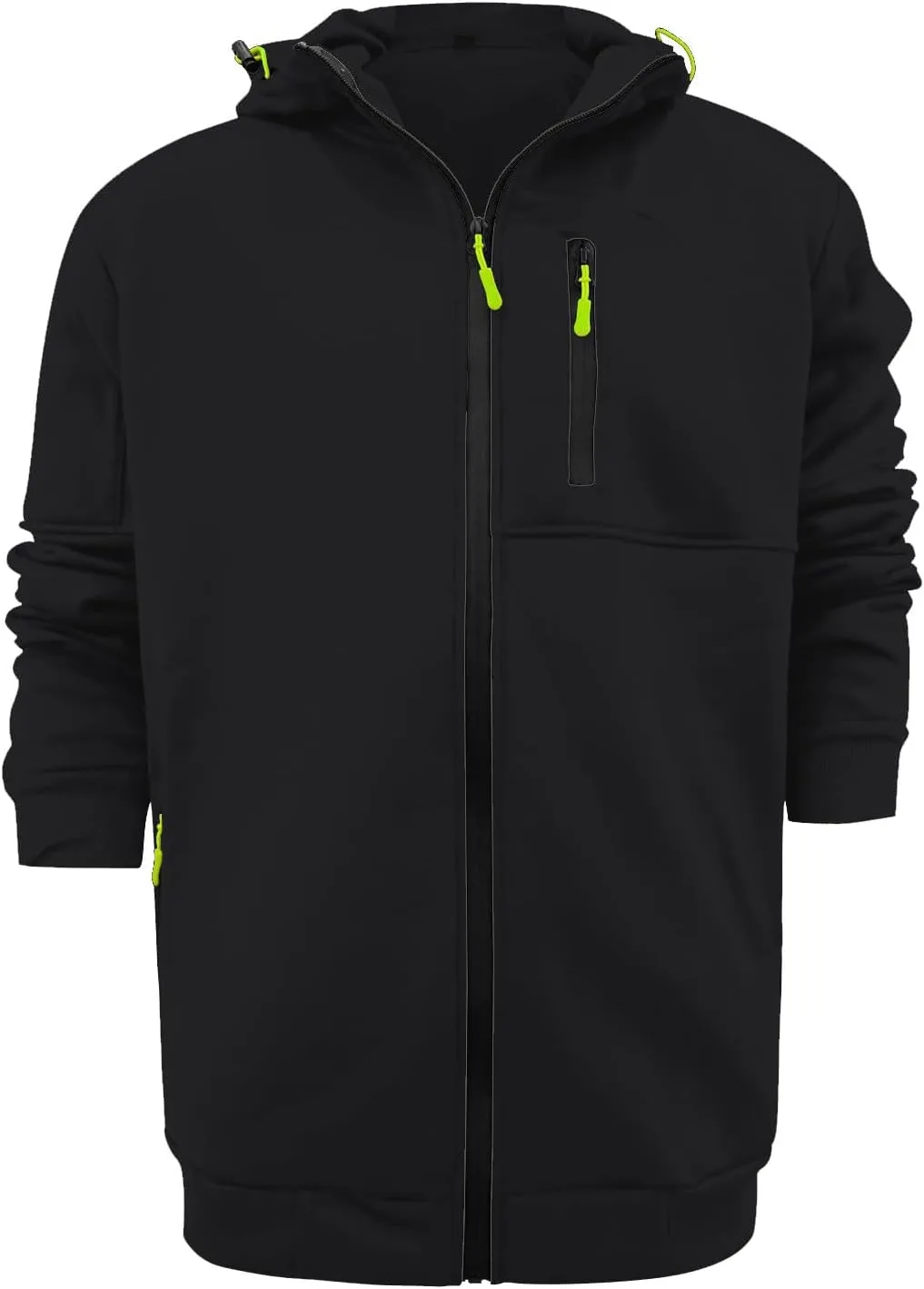 Толстовка с капюшоном Full Zip для мужчин, легкая, на осень и зиму — фото 2