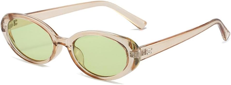 

Ретро винтажные овальные солнцезащитные очки для женщин, круглые солнцезащитные очки для мужчин, защита от ультрафиолета UV400, панк-стиль, роскошные очки для женщин HHZZYVY, Brown-green