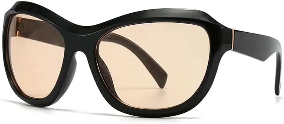 

Солнцезащитные очки с защитой UV400 | Большая оправа, линзы конфетных цветов | Для женщин и мужчин, для занятий спортом на открытом воздухе и вождения LXLHWN, Yellow