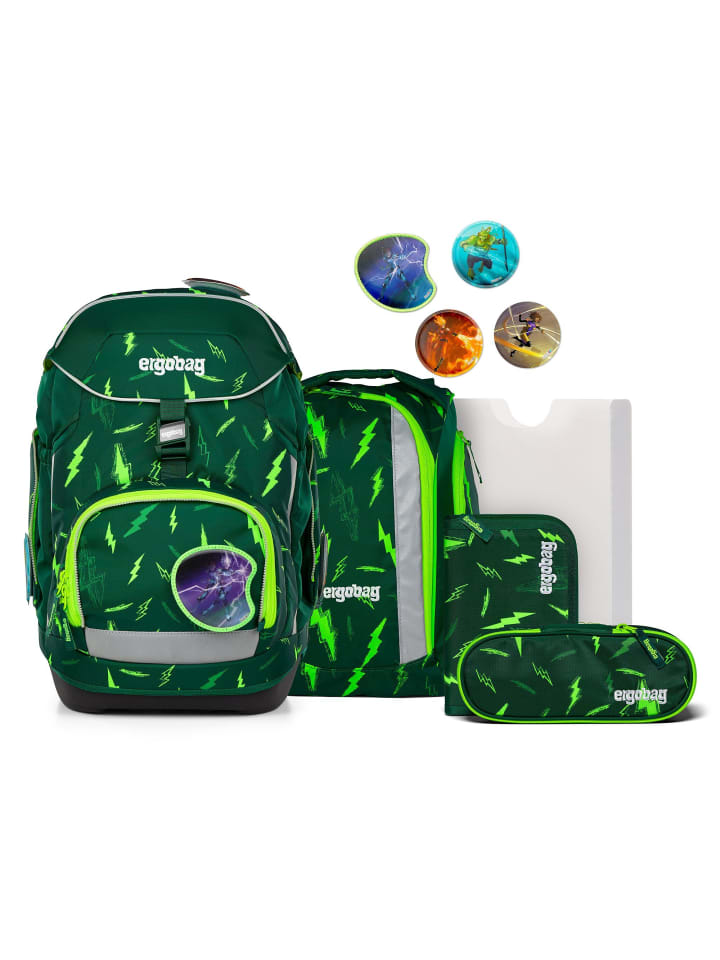 

Ergobag Набор школьных сумок, 6 предметов, включая сумку на липучках, в стиле "Медвежий стиль"