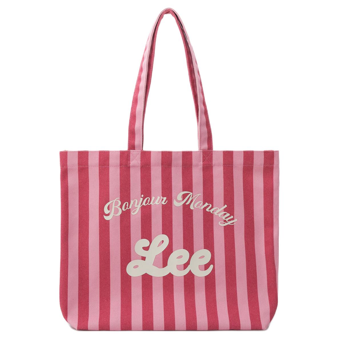 

Lee Тканевая сумка шопер, Rose Red & White Stripes