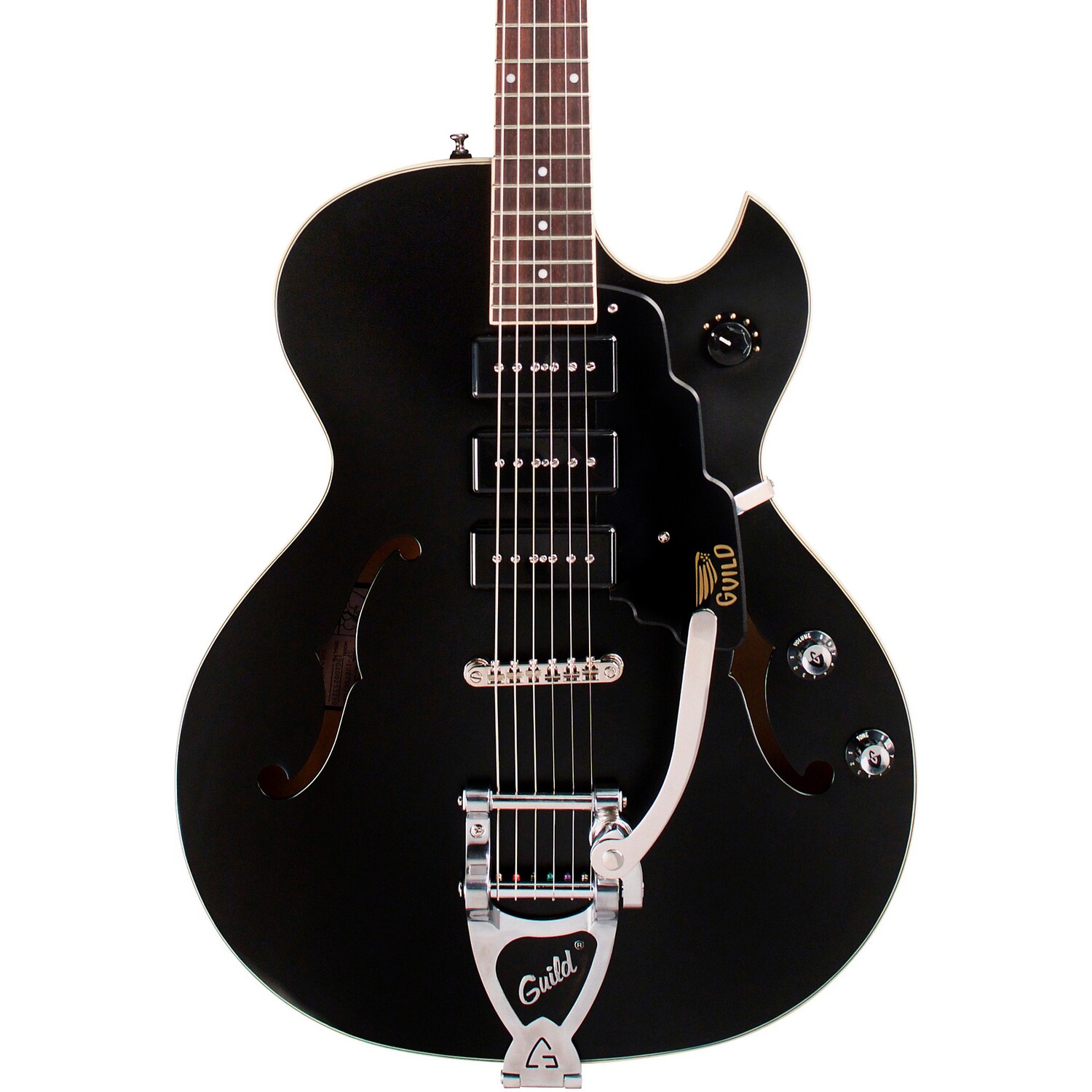 

Гильдия Starfire I Jet90 Полуполая электрогитара Satin Black