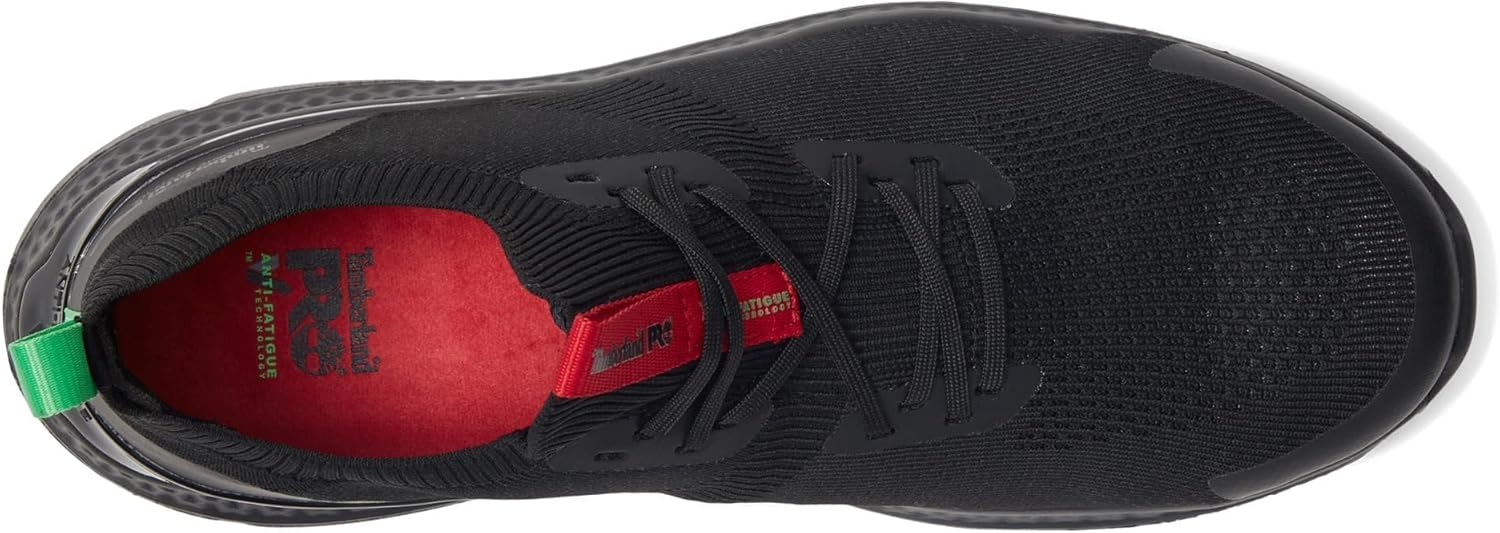 Timberland PRO мужские промышленные спортивные рабочие ботинки Setra Knit с композитным защитным носком, Black/Red 1 — фото 2