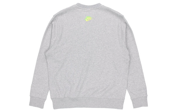 Толстовка Men's Nike Contrasting Colors Logo Round Neck Pullover Autumn Gray, серый — фото 2