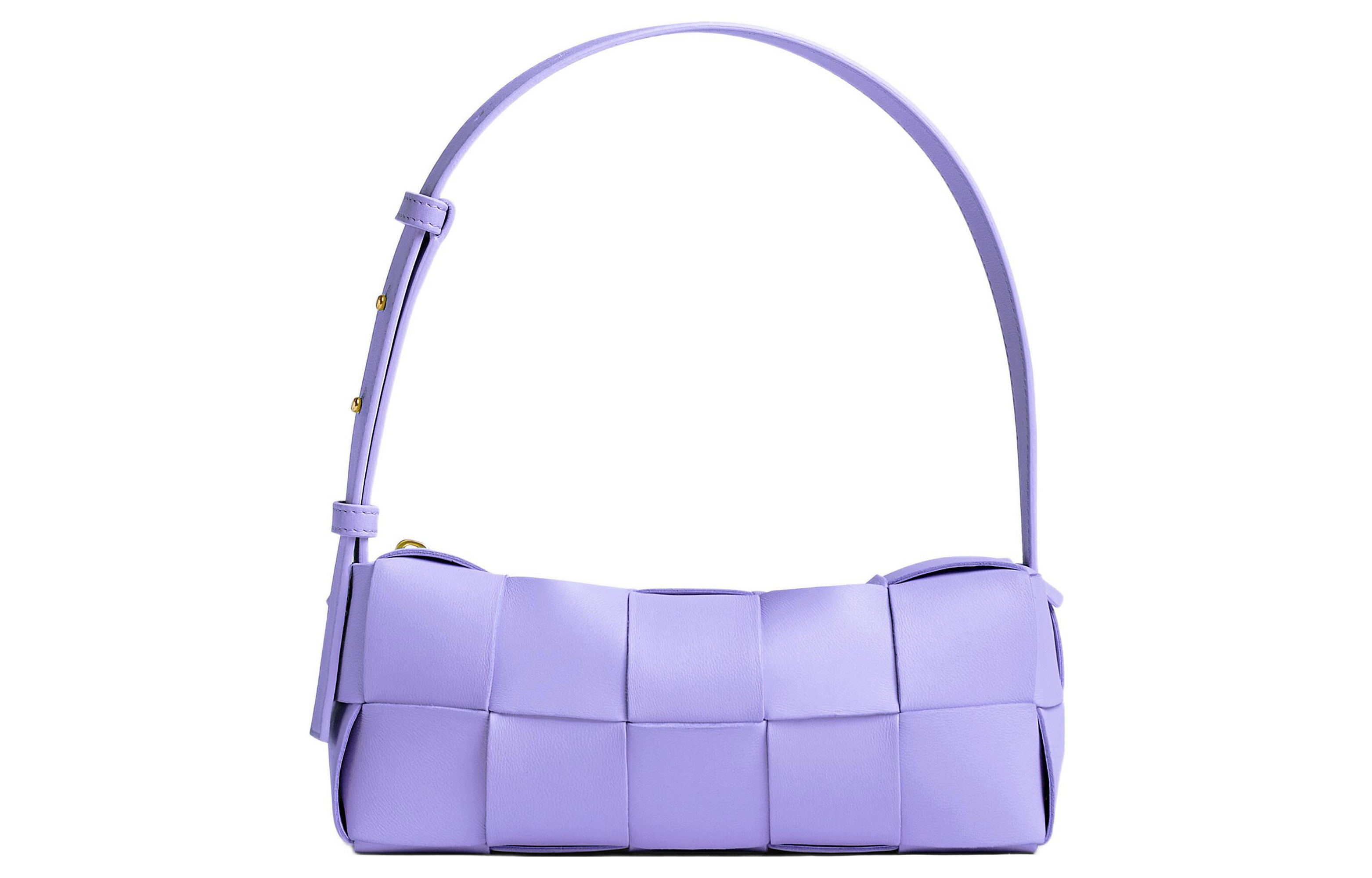 

Кирпичный кассетный кошелек из овчины, наплечная сумка, маленькая дамская сумочка кристально-фиолетового цвета Bottega Veneta