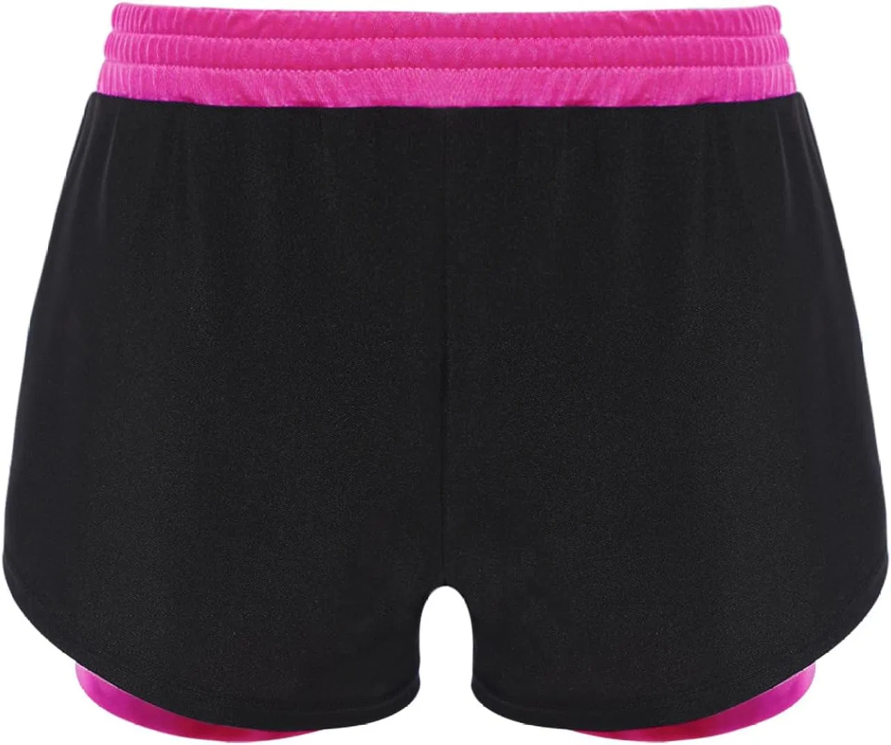 Детские спортивные шорты с компрессионным слоем Fldy, Hot Pink — фото 2