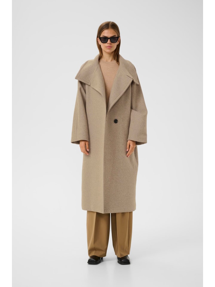 

InWear Куртка ThoraIW свободного кроя, цвет песочно-серый меланж