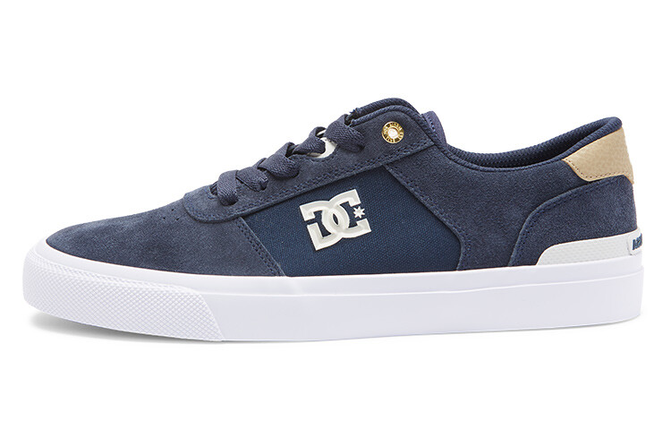 

Кроссовки DC Shoes Skateboarding Shoes Men Low-top White, темно-синий