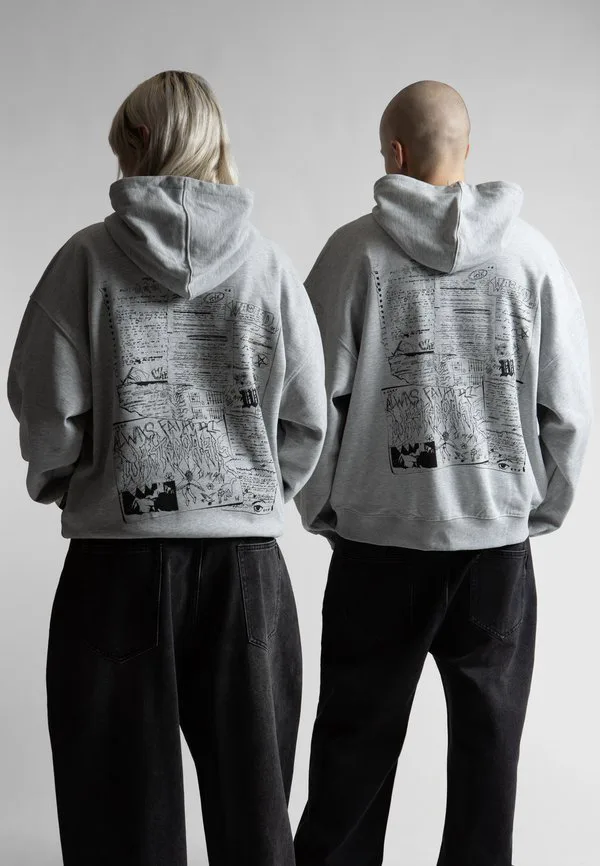 

Толстовка diary boxy на молнии, унисекс, с застежкой-молнией. Wasted Paris, Ash Grey, Серый, Толстовка diary boxy на молнии, унисекс, с застежкой-молнией. Wasted Paris, Ash Grey