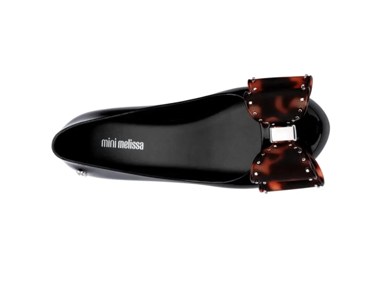 Балетки Classic Bow Jelly Flat, Mini Melissa, черный — фото 4