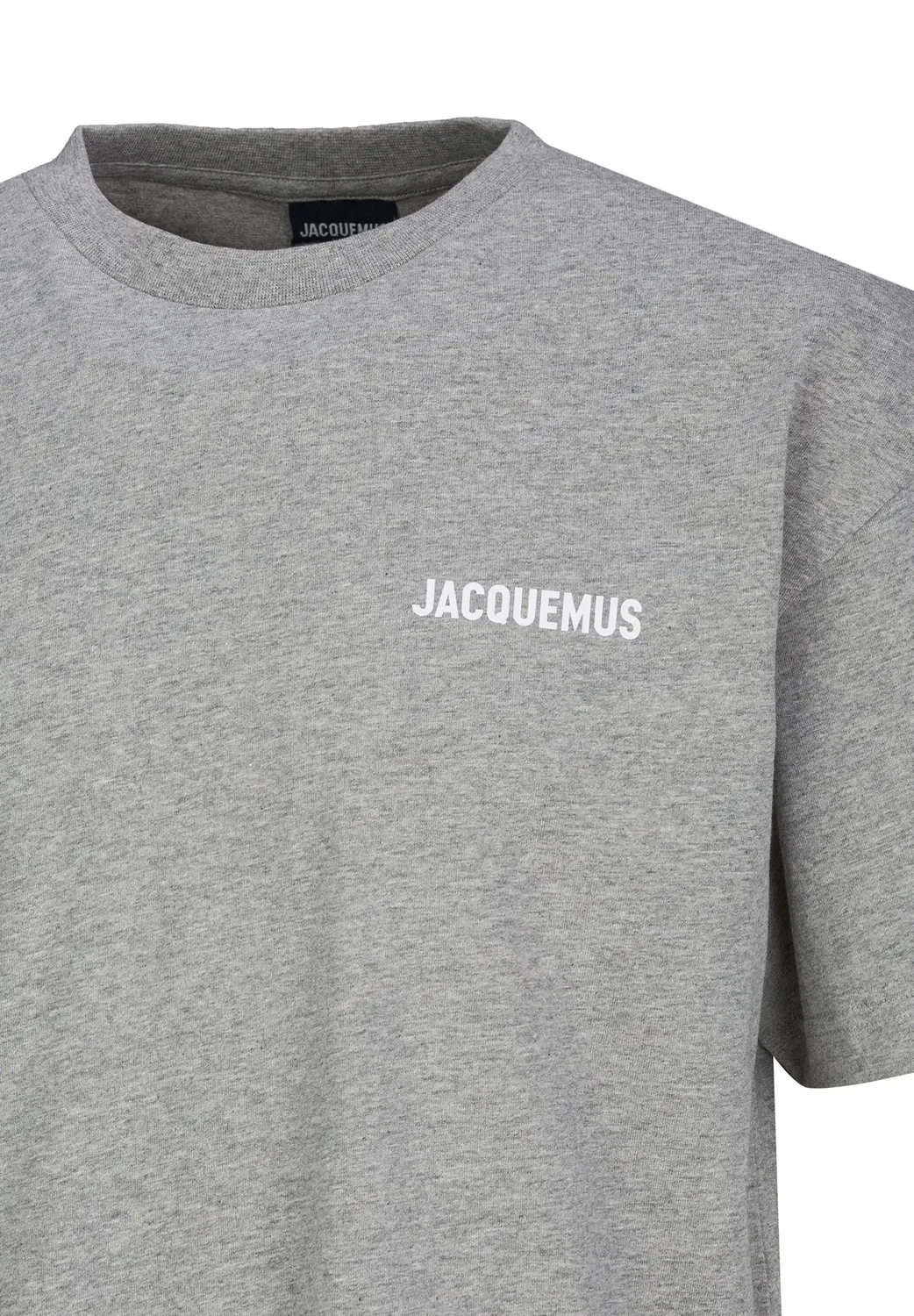 Нашивка с логотипом на футболке - базовая футболка Jacquemus, Grey — фото 3