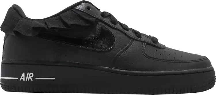 

Кроссовки Nike Air Force 1 LV8 Ruffle GS 'Black', черный