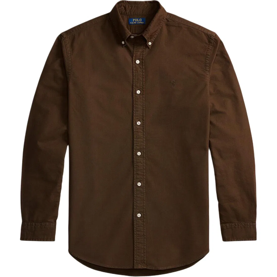 Мужская рубашка хлопковая Polo Ralph Lauren, Nutmeg Brown