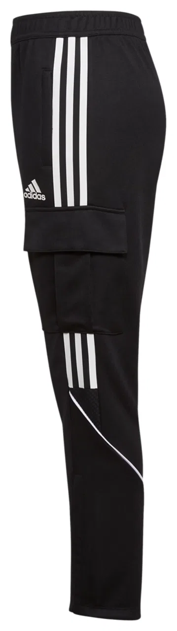 Школьные спортивные брюки мальчиков Tiro Cargo Adidas, черный/белый — фото 4