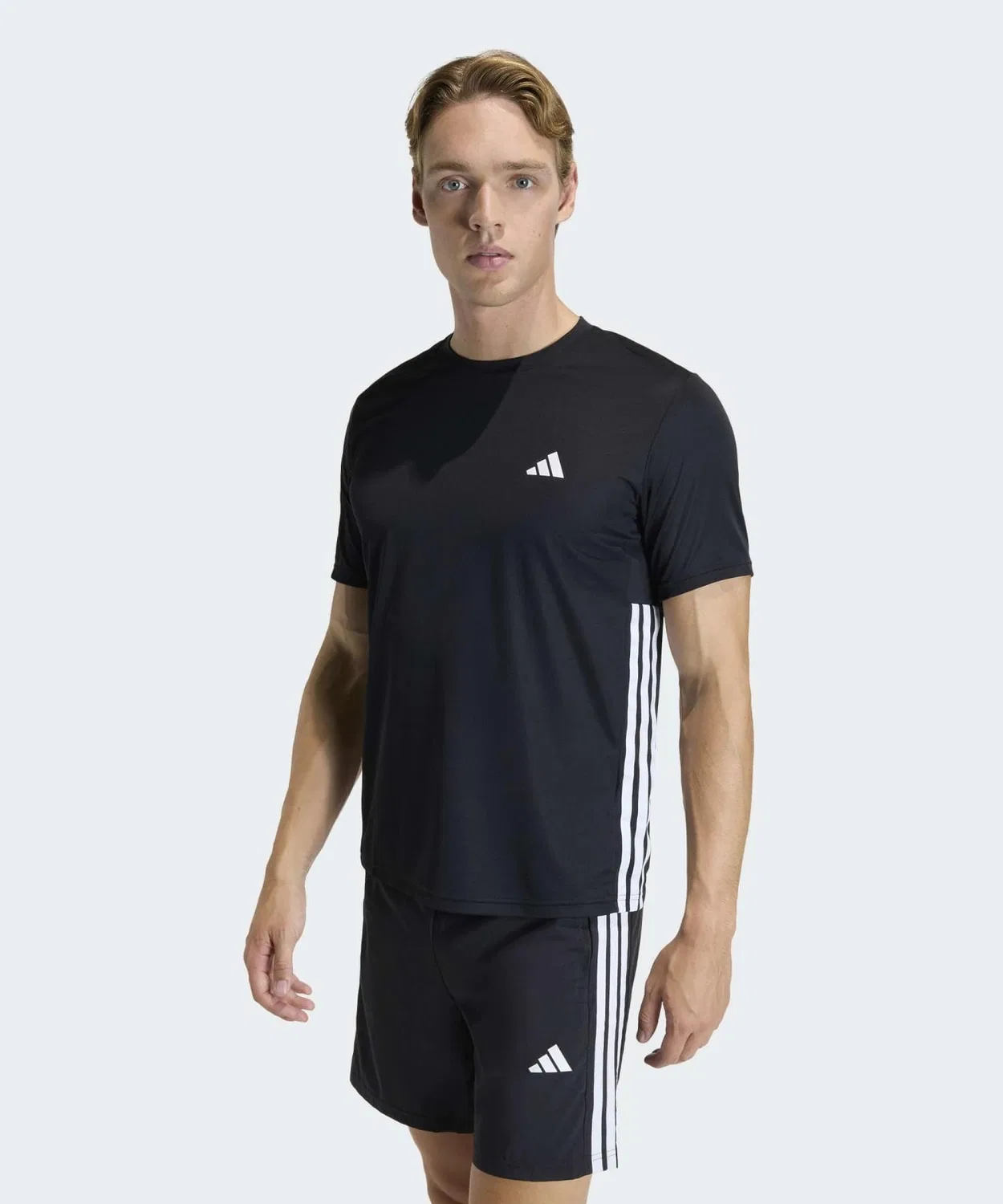 Мужская футболка с коротким рукавом, хлопковая Adidas, Black