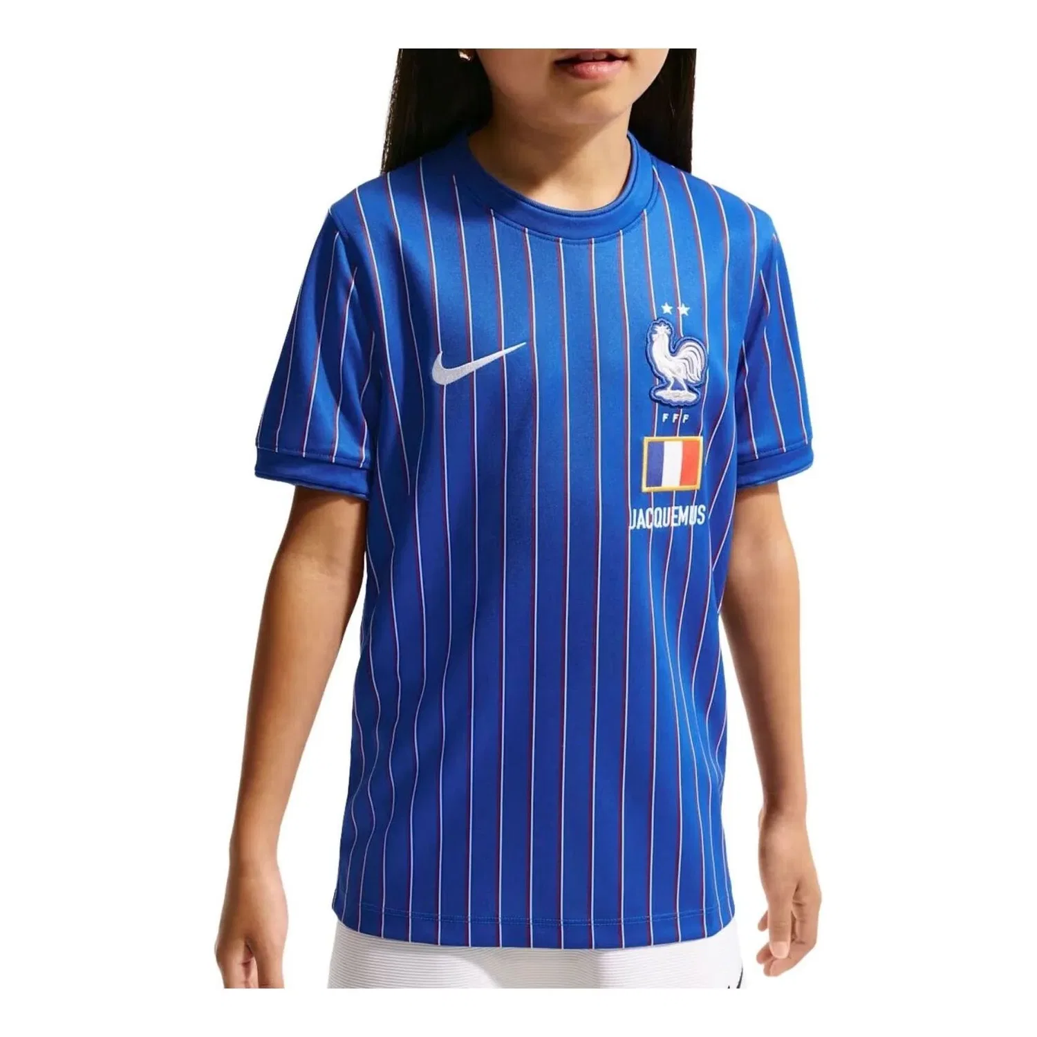 Детская футболка с длинным рукавом Nike x France x Jacquemus Cryoshot Dri-FIT, синий