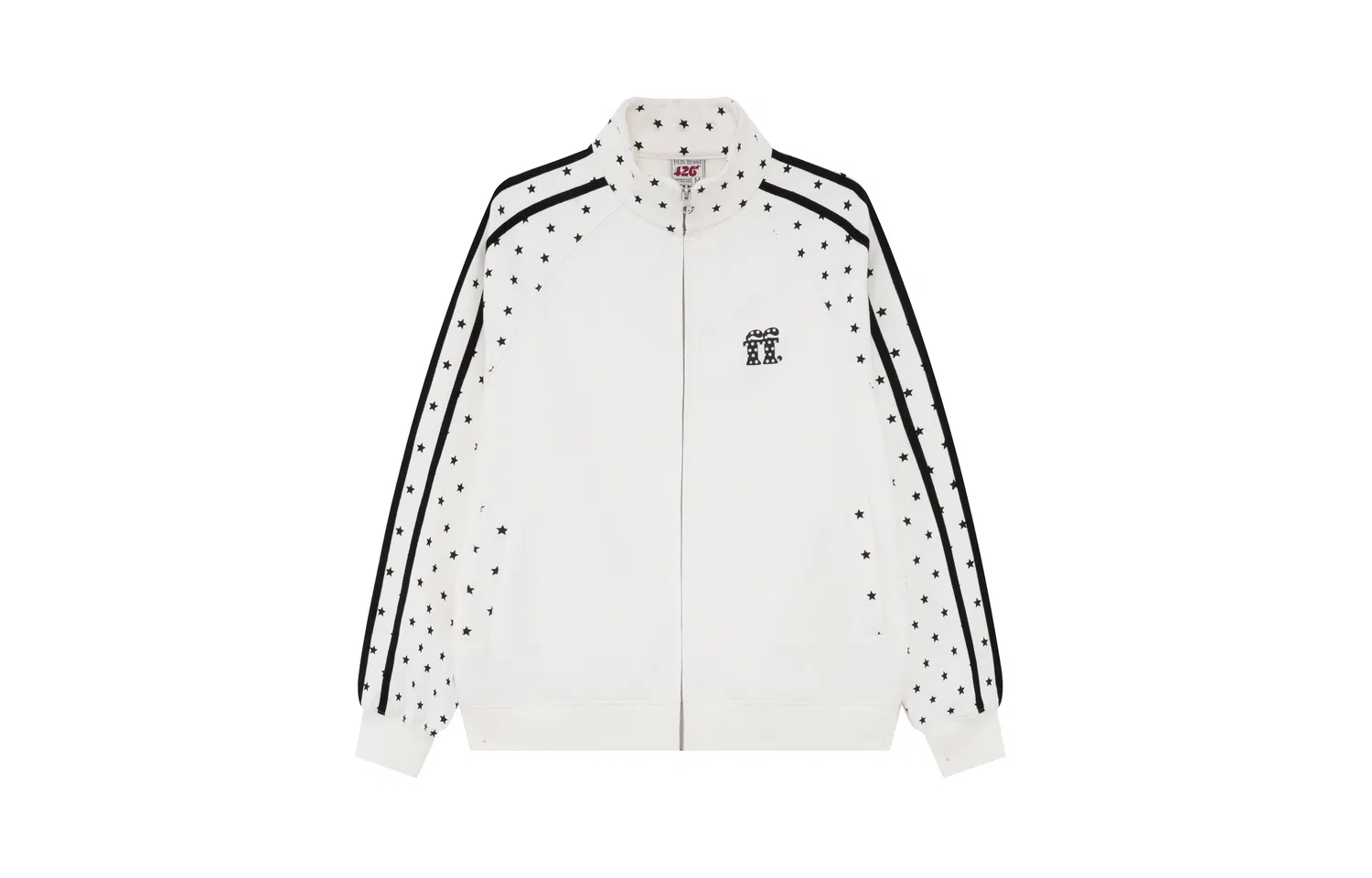 Детская куртка с воротником-стойкой прямого кроя F426, White