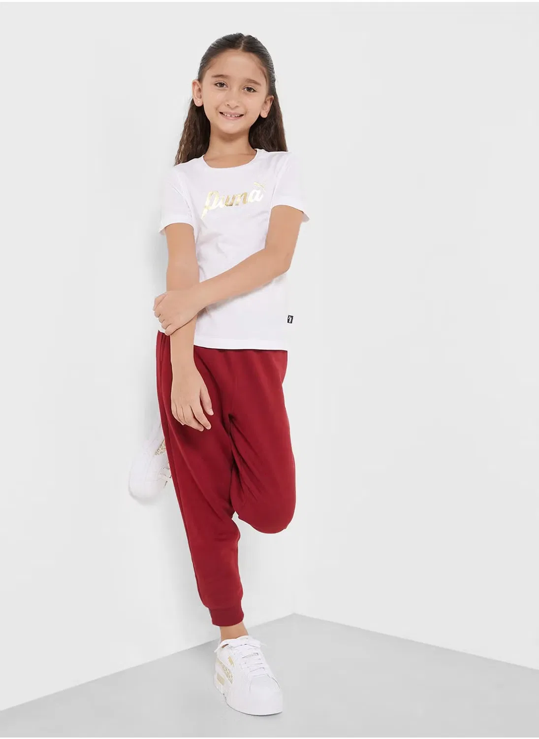 Футболка с принтом Youth Essential Script Puma, белый — фото 4