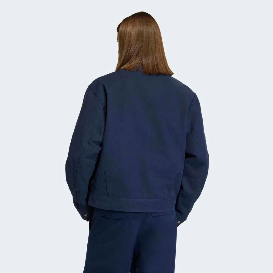 Мужская куртка с длинным рукавом, средняя длина, adidas Premium Essentials, Темно-синий — фото 2