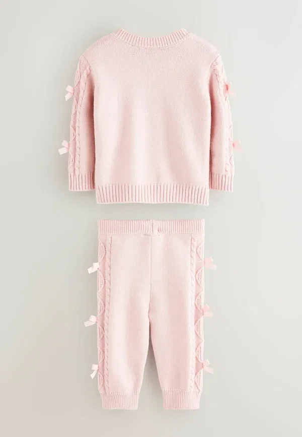 Комплект брюк и леггинсов из хлопка Baker By Ted Baker, розовый — фото 2