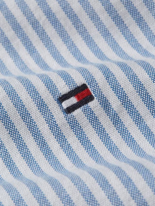 Оксфордская рубашка Heritage из хлопковой смеси Regular Fit в полоску Tommy Hilfiger, Blue/White — фото 3