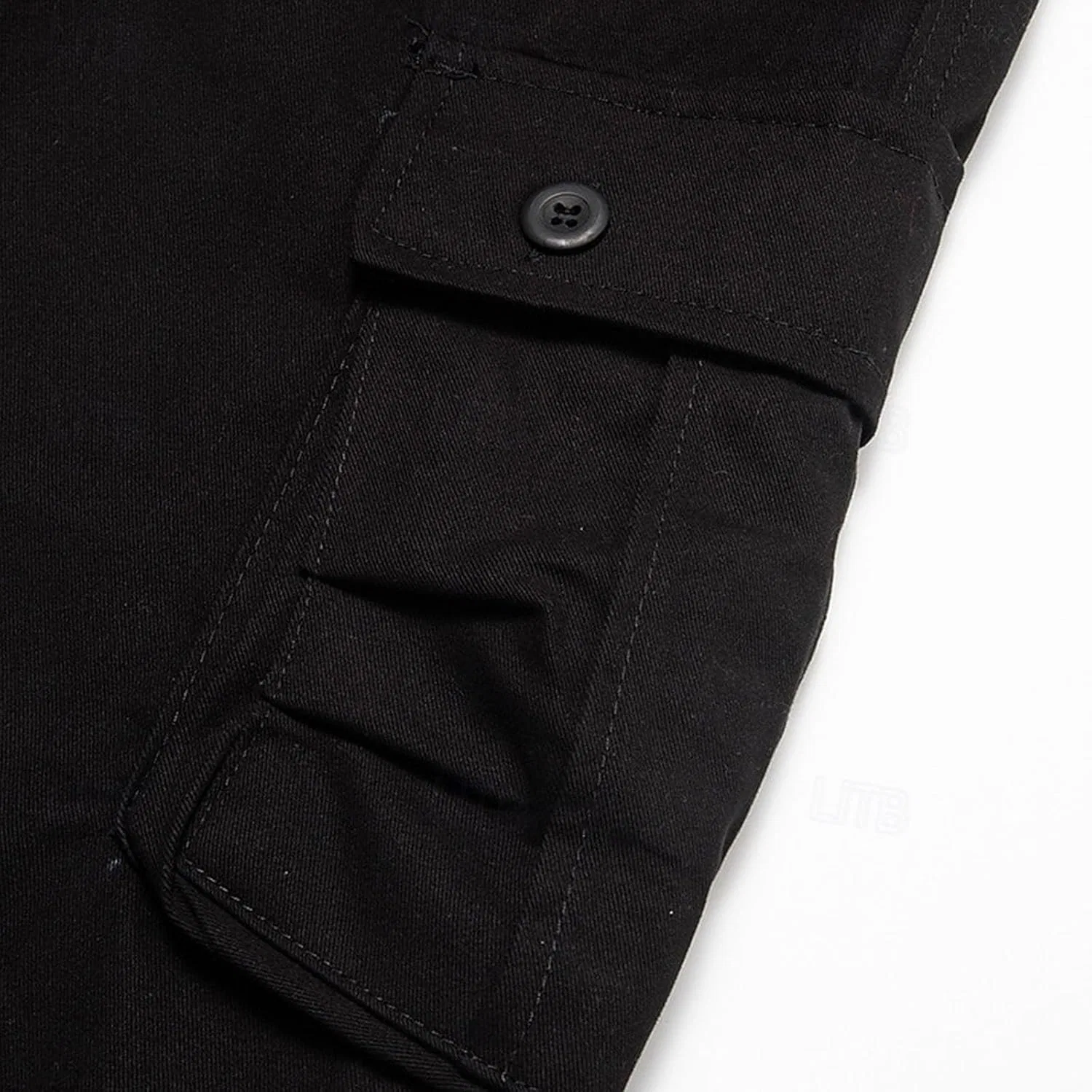 Мужские карго-брюки из рипстоп-хлопка, Military Pant, чёрный — фото 4