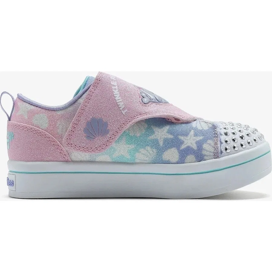 Детские светящиеся кроссовки Twi-Lites-Twinkle Pets Skechers, Цвет: Pембе — фото 2
